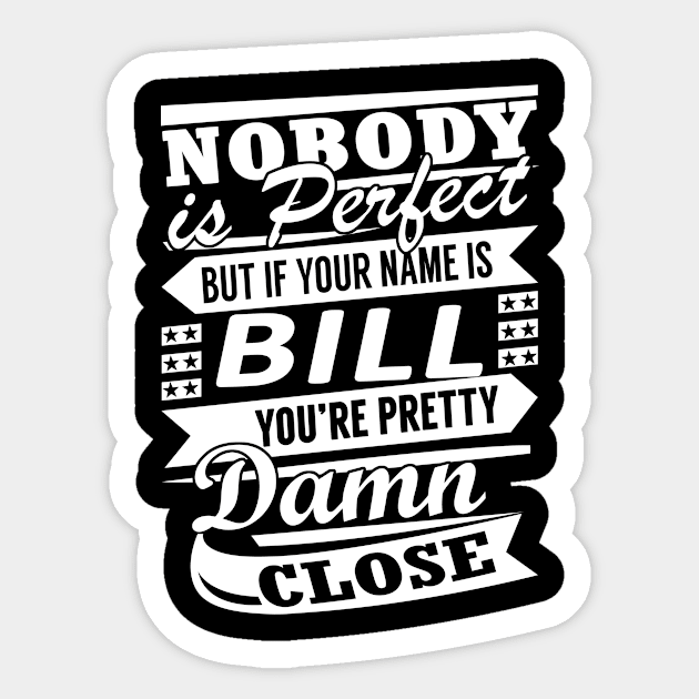 BILL Sticker by reginiamaxwell32